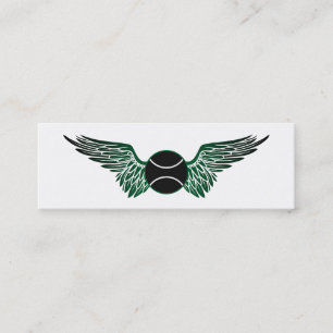 flying tennis ball mini business card