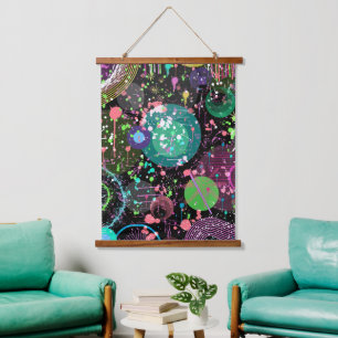 Flying Through Space: A Maximalist Abstract Hanging Tapestry