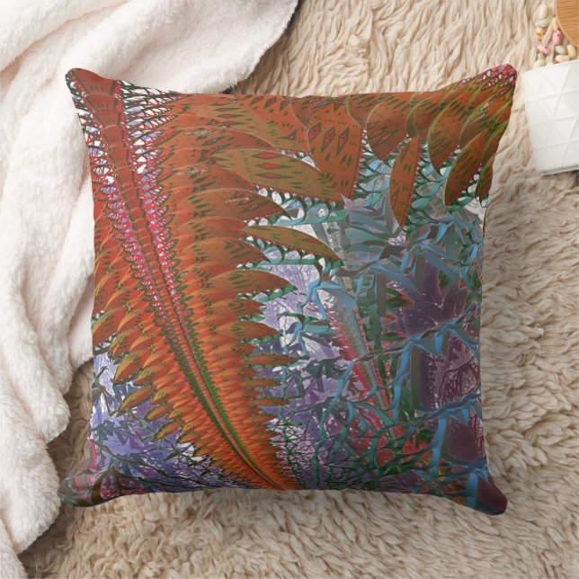 Flying through the Jungle Throw Pillow (Blanket)