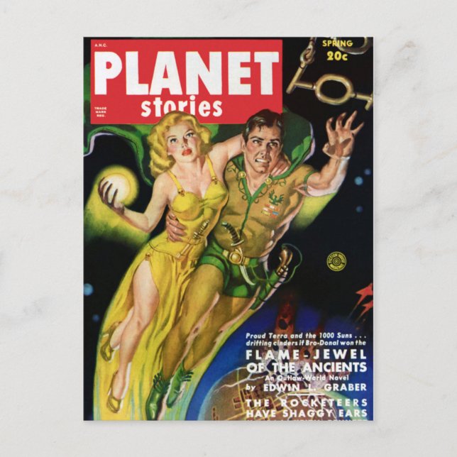 Flying Throught the Galaxy Postcard (Front)