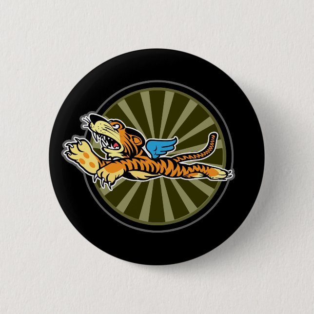 Flying Tiger Button (Front)