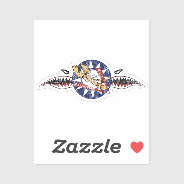 flying tigers avg  square sticker (Sheet)