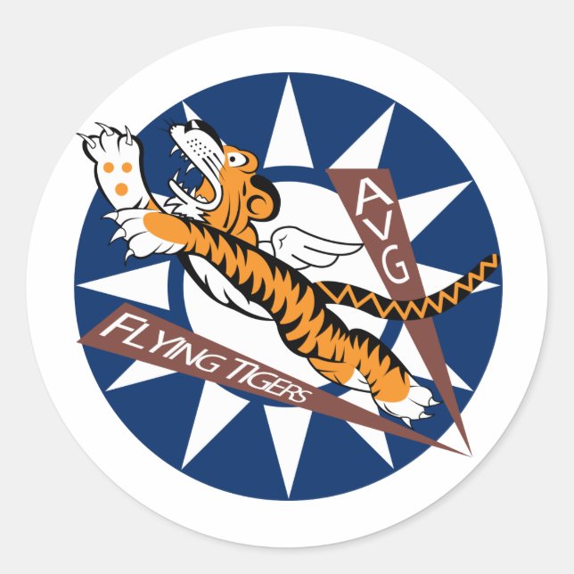 Flying Tigers Classic Round Sticker (Front)