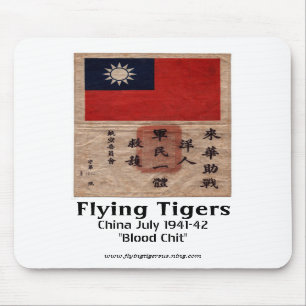 Flying Tigers Mouse Pad - Blood Chit