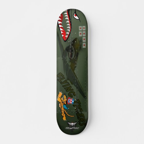 Flying Tigers P_40 Skateboard Deck