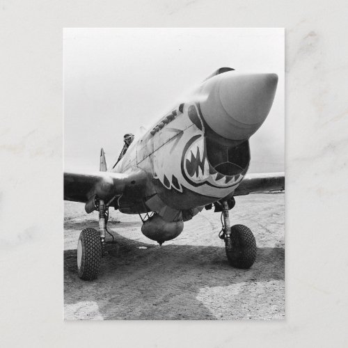 Flying Tigers P_40 Warhawk 1941 Postcard