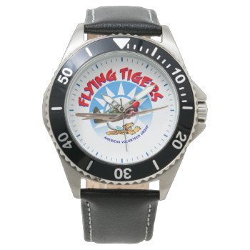 Flying Tigers Watch by tempera70 at Zazzle