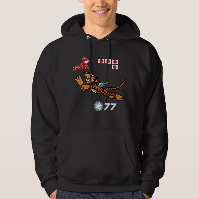 Flying Tigers WWII Nose Art Hoodie (Front)