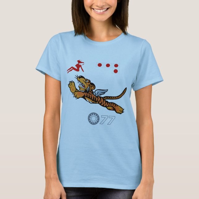 Flying Tigers WWII Nose Art T-Shirt (Front)