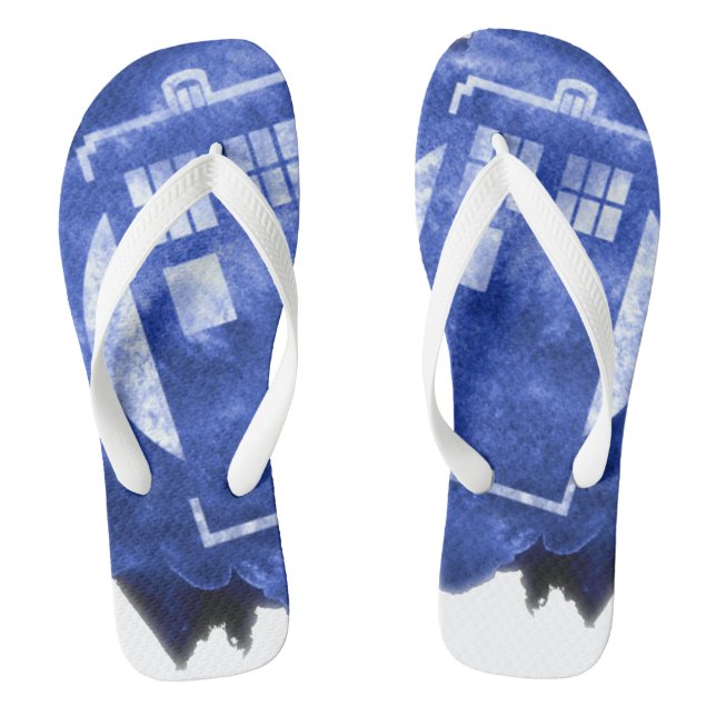 Flying Time Machine Flip Flops (Footbed)
