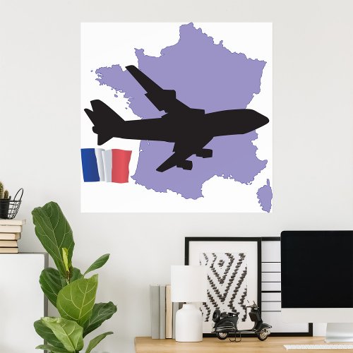 Flying To France Poster