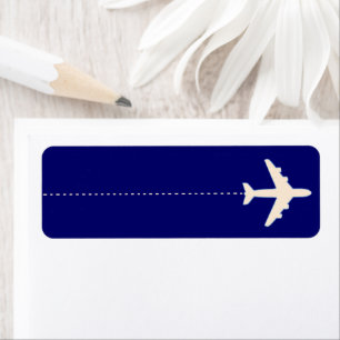 flying to label