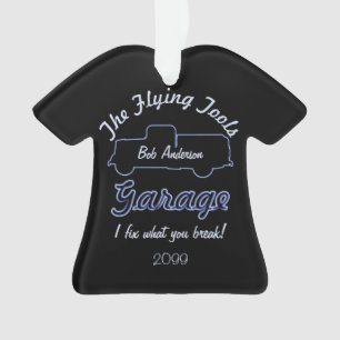 Flying tools garage Christmas ornament