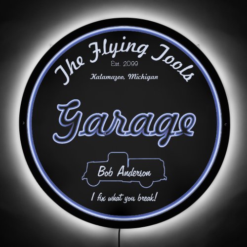 Flying tools garage LED Sign
