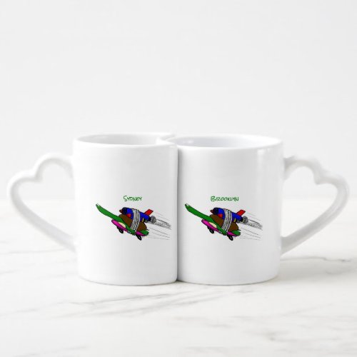 Flying tortoise coffee mug set