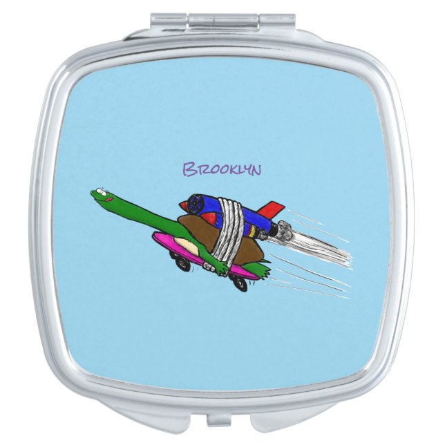 Flying tortoise compact mirror (Front)