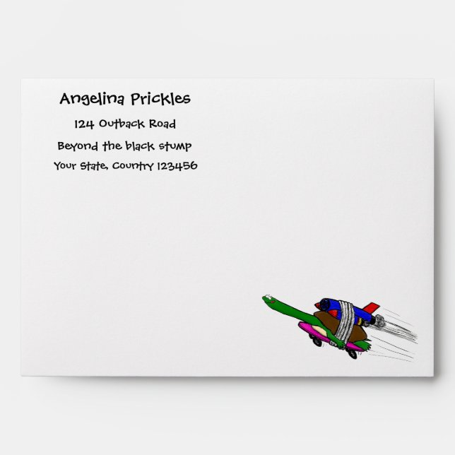 Flying tortoise envelope (Front)