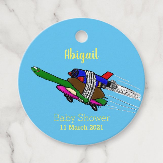 Flying tortoise favor tags (Front)
