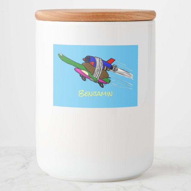 Flying tortoise food label (Front)