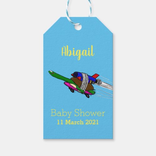 Flying tortoise gift tags