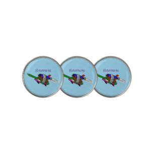 Flying tortoise golf ball marker