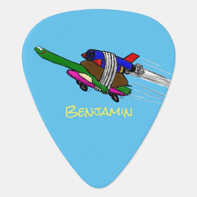 Flying tortoise guitar pick (Front)