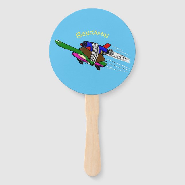 Flying tortoise hand fan (Front)