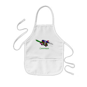 Flying tortoise kids' apron