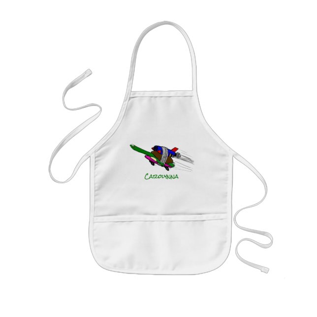 Flying tortoise kids' apron (Front)