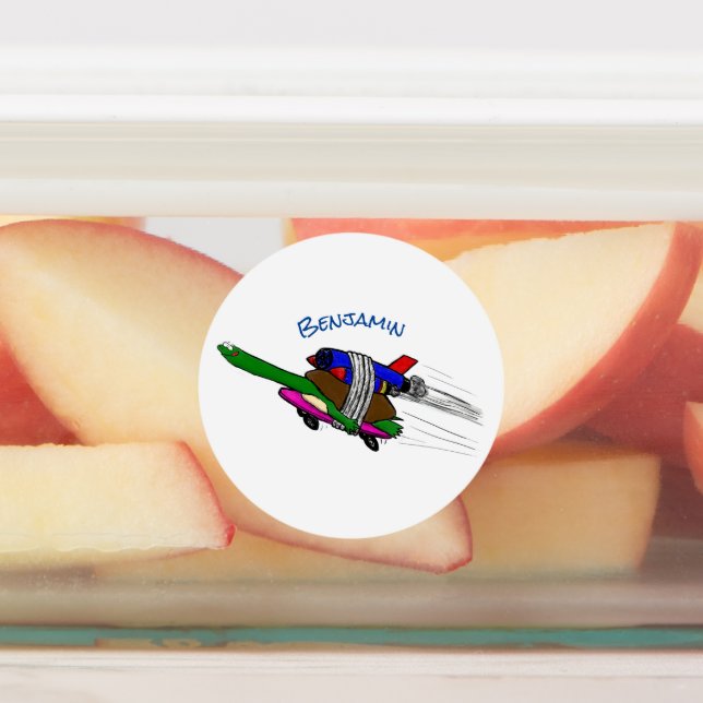 Flying tortoise labels (Affixed)