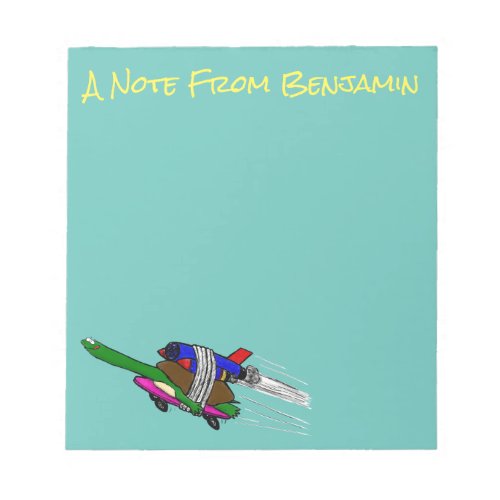 Flying tortoise notepad