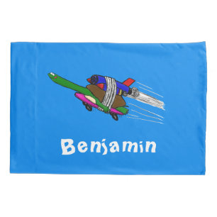 Flying tortoise pillow case
