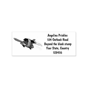 Flying tortoise rubber stamp