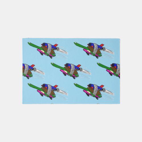 Flying tortoise rug