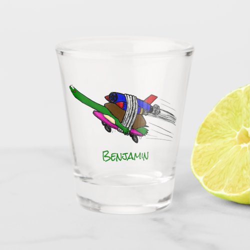 Flying tortoise  shot glass