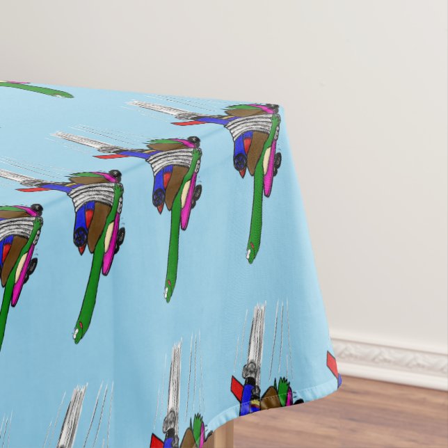 Flying tortoise tablecloth (In Situ)