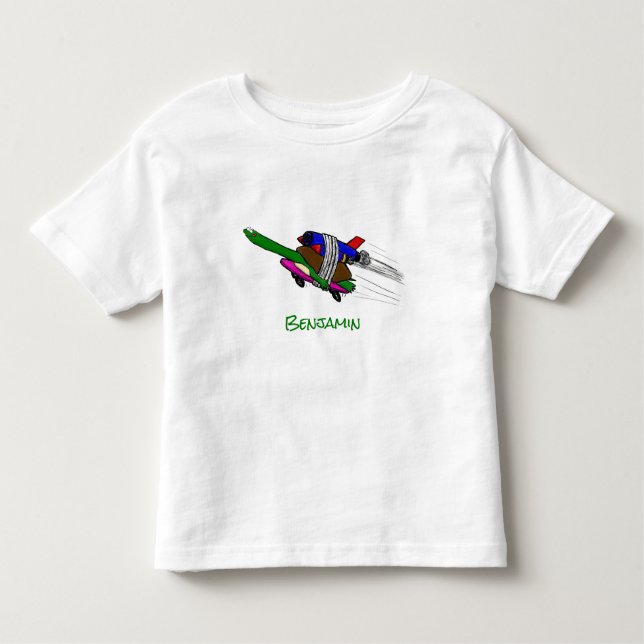 Flying tortoise toddler t-shirt (Front)