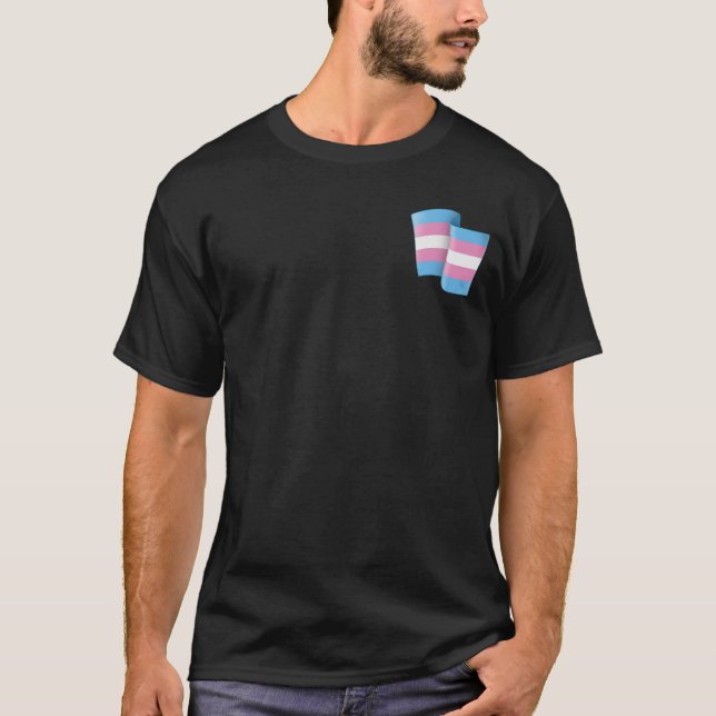 Flying Trans Pocket Pride T-Shirt (Front)