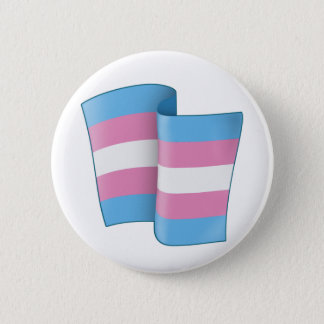Flying Trans Pride Round Button