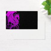 Flying Tribal Dragon - purple on black (Desk)