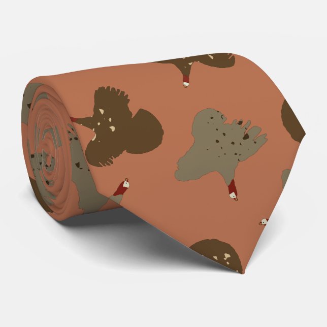 Flying Turkey Neck Tie (Rolled)