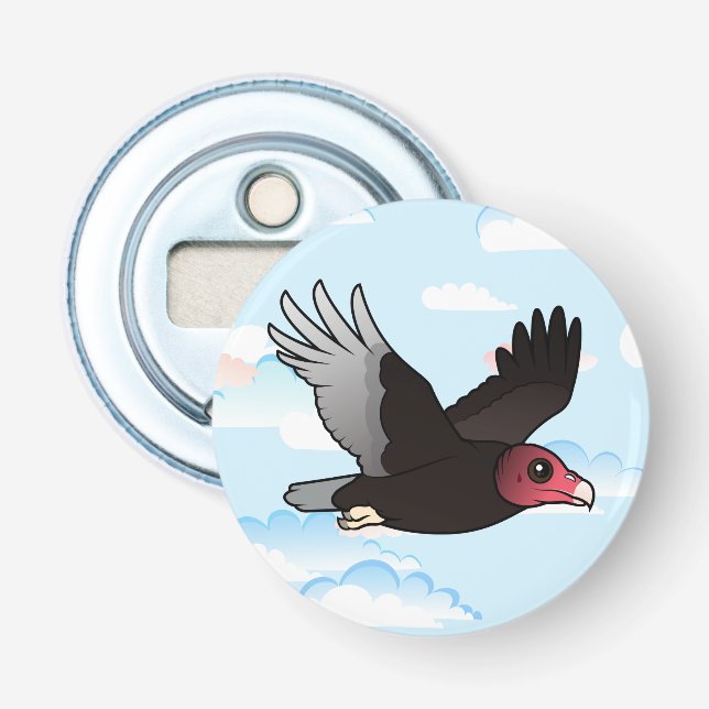 Flying Turkey Vulture Bottle Opener (Front)
