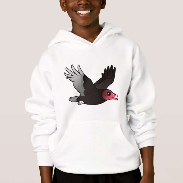 Flying Turkey Vulture Hoodie (Front)