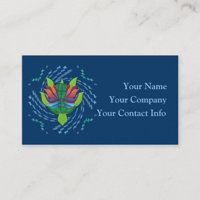 Flying Turtle Business Card Template (Front)
