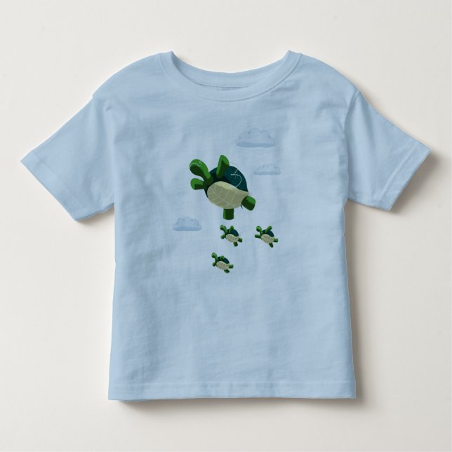 Flying turtle toddler t-shirt (Front)