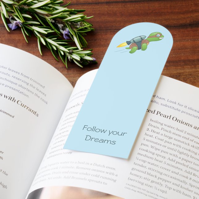 Flying Turtle with a Jetpack Blue Bookmarks (Book)