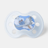Flying Twin Boy Babies Pacifier (Front)