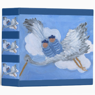 Flying Twin Boy Baby Binder