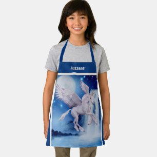 Flying Unicorn Horse Waterfall Personalized Apron
