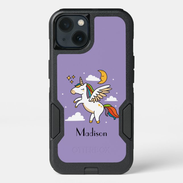 Flying Unicorn Otterbox iPhone Case (Back)